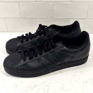 Adidas Superstar 2 Mono Triple Black Sneakers NWOT